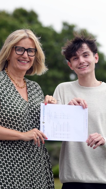 Freddie with VP Vanessa Cashmore