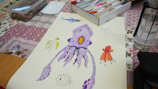 A students work an imaginative piece