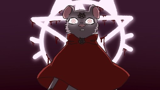 An animation of a cat inspired by a game