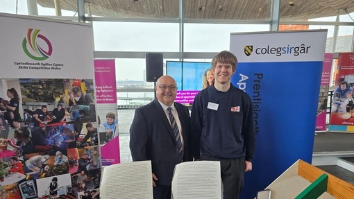 Ben Jenkins and Principal Andrew Cornish