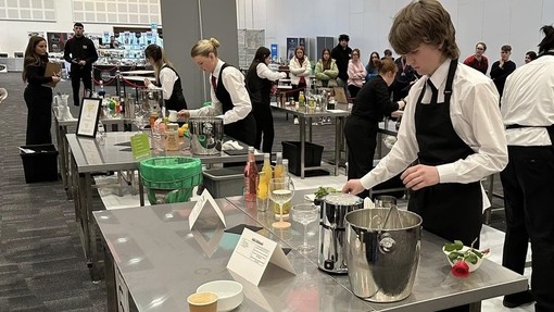 Cadan in a kitchen environment at the competition