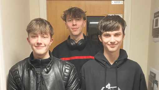 Three esports students