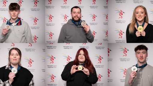head shots of 6 medallists