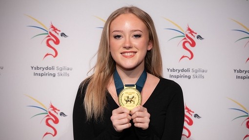 Elara with her medal Elara did really well in competitions 