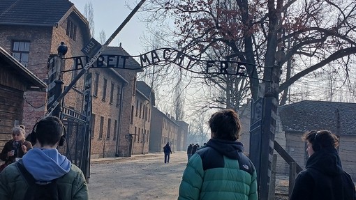 The gates at Auschwitz