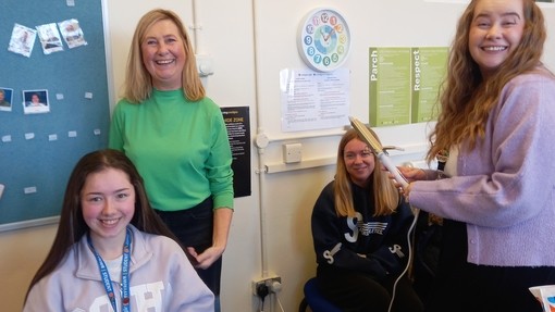 staff and students generally having fun