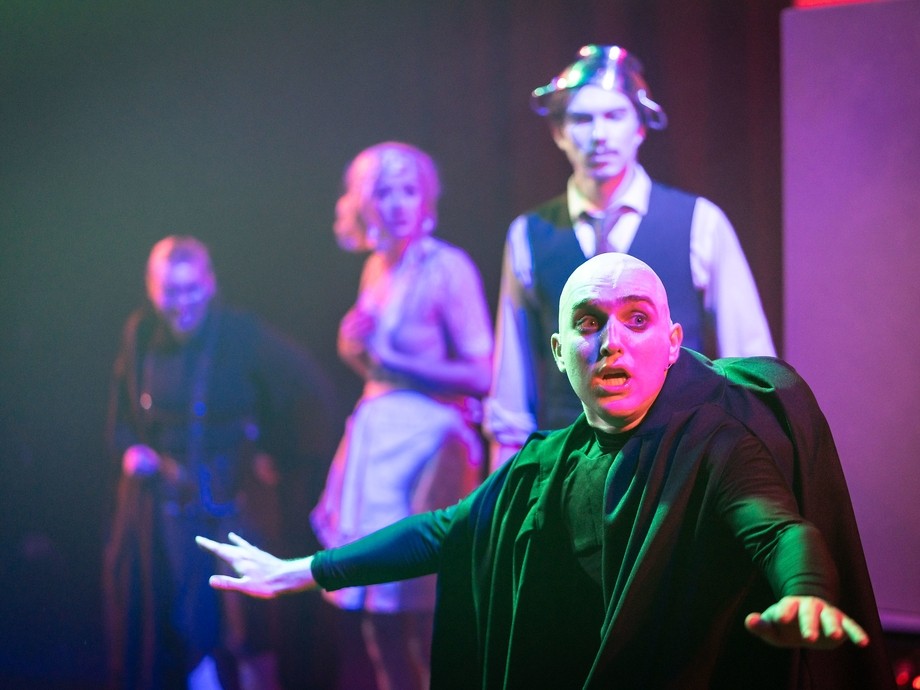 Students in a performance of Young Frankenstein