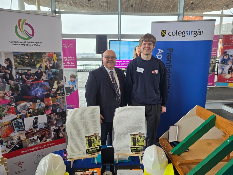 Ben Jenkins and Principal Andrew Cornish