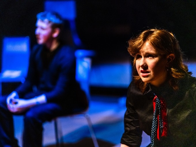 Students in a performance of Can You Hear Me