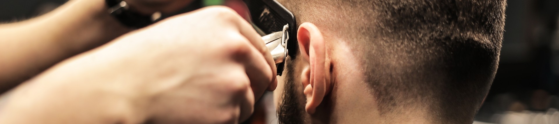 Man having a haircut