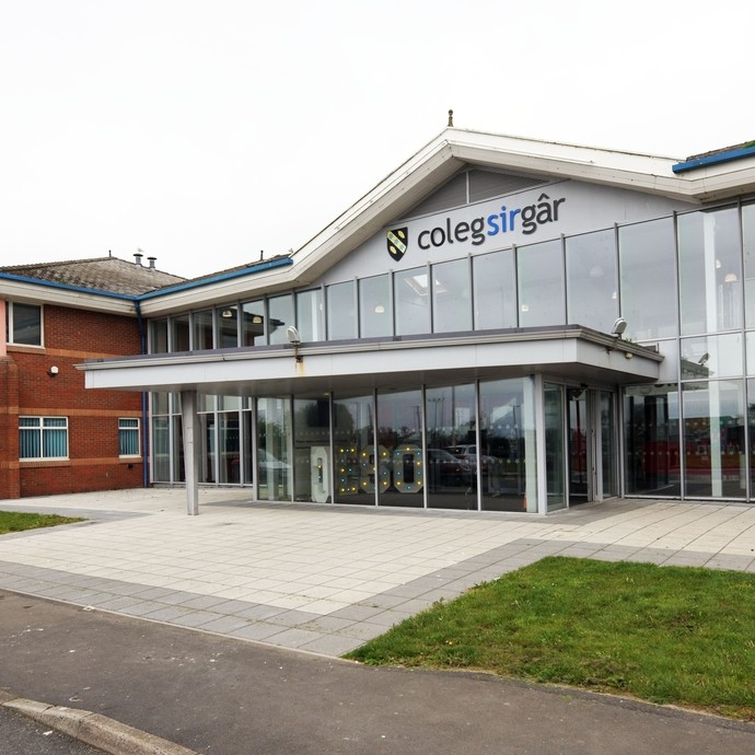 The front entrance to Graig Campus.