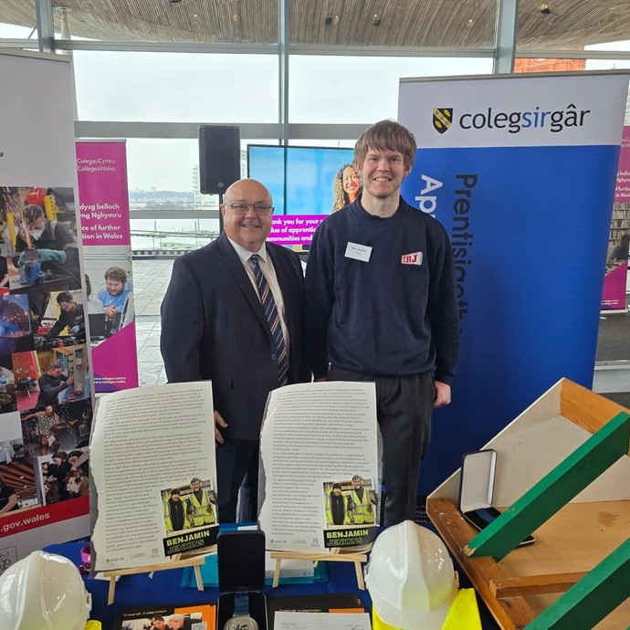 Ben Jenkins and Principal Andrew Cornish