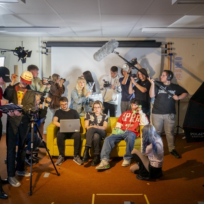 Year two media students 