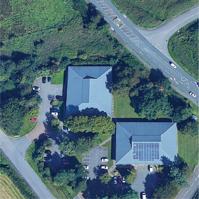 Dafen Learning Centre Llanelli, Drone Shot